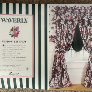 Waverly floral draperies